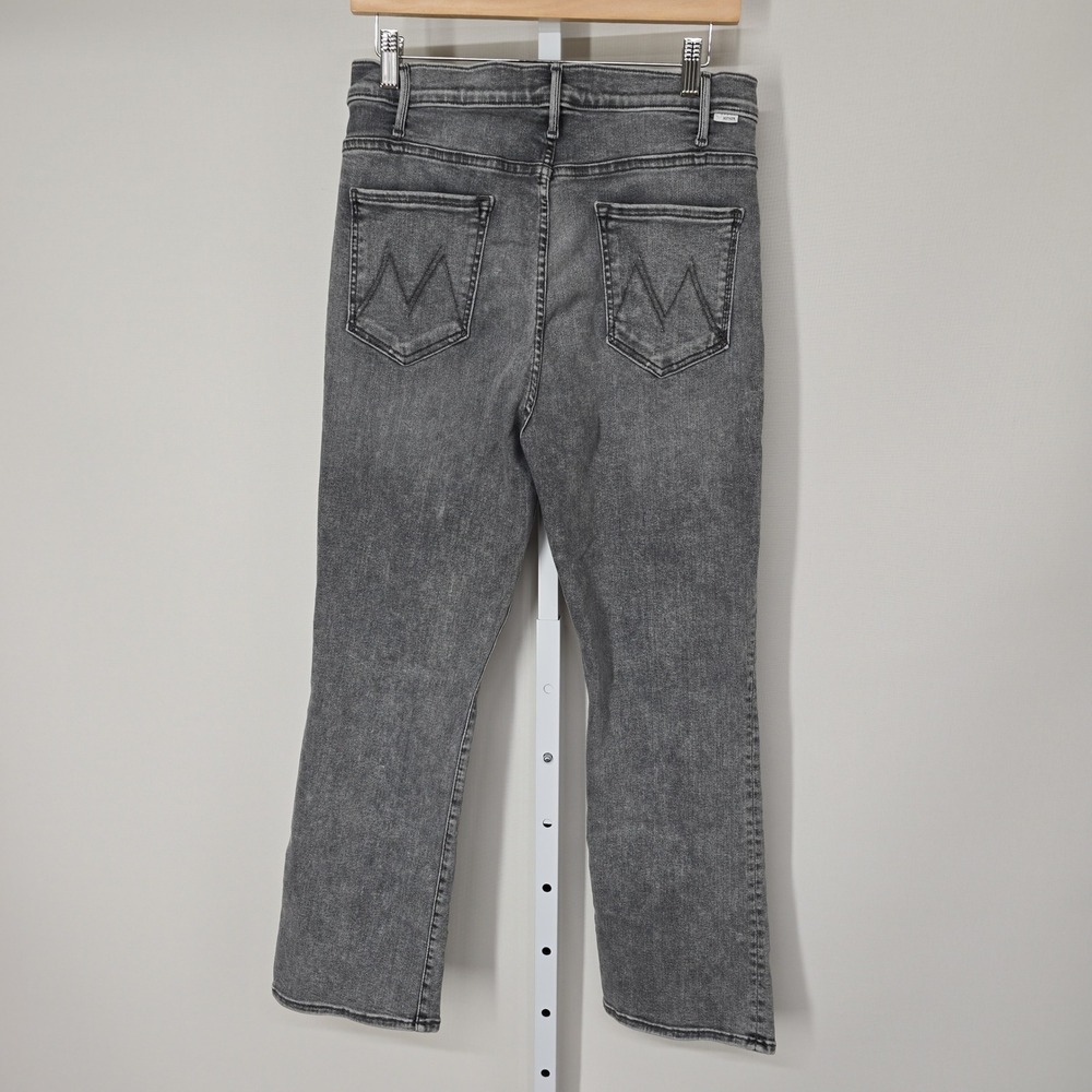 Mother‎ The Hustler Ankle Jeans Northern Lights Grey High Rise Flare Size 32
